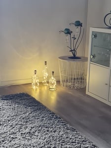 LED Flaschenlichterkette mit Korken – 10er Set, je 2 Meter 20 LEDs, batteriebetrieben, E0399 warmweiß Kunden-Foto 2
