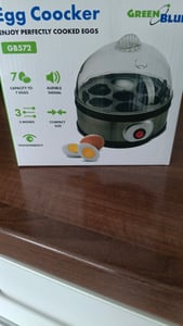 GreenBlue automatischer Eierkocher, Leistung 400W, bis zu 7 Eier, Messbecher, 220-240V, 50 Hz, GB573 Kunden-Foto 1