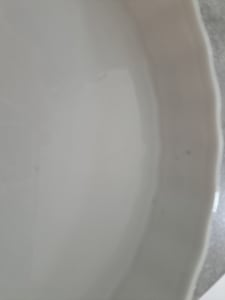 Porcelánová forma na pečenie tort, 25 cm, forma na ovocný koláč, žiaruvzdorná biela forma Fotografia od zákazníka č. 3