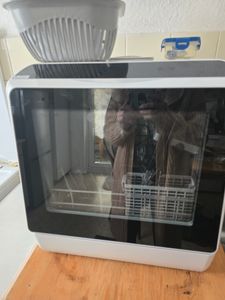 Puluomis mini myčka nádobí 45 cm volně stojící, myčka nádobí s 5+1 programy pro 3 jídelní soupravy, pracuje s přípojkou vody nebo bez ní, černá barva Fotografie od zákazníka č. 9