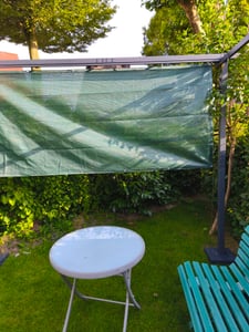 Sekey Balkon Sichtschutz 75×600 cm Terrasse Schutz HDPE Gartenzaun Sichtschutz Windschutz UV-Schutz Kunden-Foto 1