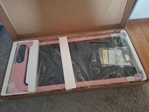 Laufband mit 7 % Steigung – 3-in-1-Laufbänder bis 130 kg – 1–8 km/h einstellbar – Lauffläche 38,5 x 90 cm – Schwarz Kunden-Foto 8