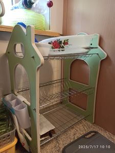 Verk 07119 Scolapiatti a tre livelli argento Foto del cliente 1