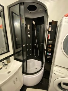 COSTWAY Schlanker Badezimmerschrank, freistehender Hochschrank mit 2 Türen, 1 Schublade und 5 verstellbaren Regalen Kunden-Foto 2