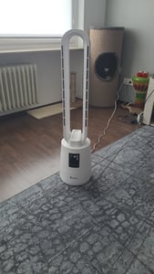 FCH Ventilator ohne Rotorblätter mit UV-Sterilisation,40W, 8-Stunden-Timer, elektronischem Touchscreen und Fernbedienung Kunden-Foto 1