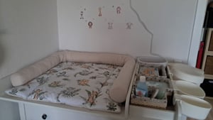 Wickelauflage, Wickelunterlage, Satz von 6 Elementen, 75x72cm (BxT), Safari und Hellbeige Kunden-Foto 1