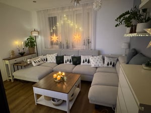 VASAGLE Konsolentisch, Beistelltisch, schmaler Sofatisch, mit 3 Schubladen und einer Ablage Kunden-Foto 1