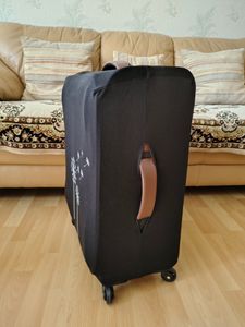 Hochelastische Reise-koffer Abdeckung Schutzabdeckung Kofferschutzhülle Kofferbezug Kofferhülle Groß 27"-30" Mustache [083] Kunden-Foto 3