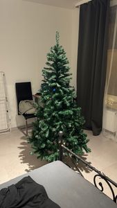 COSTWAY, 180 cm kunstkerstboom, kerstboom met metalen voet, kerstboom met PVC-takken, groene kunstkerstboom Klantenfoto 9