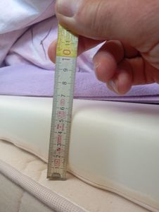 8 cm Gelschaum Matratzenauflage Topper Auflage weiß Bezug 160 x 200 Eckspanner Kunden-Foto 10