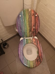 SANILO® WC-Sitz Holz, Toilettendeckel direkt vom Hersteller, Klodeckel, Klobrille, WC Deckel, Toilettensitz, Toilettenbrille, WC Brille Kunden-Foto 1