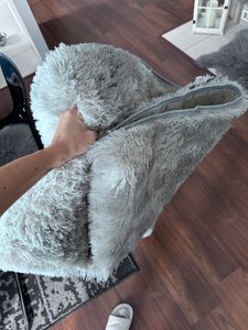 Tappeto morbido LIGHT GRAY PLUSH 160x220 cm Foto del cliente 1