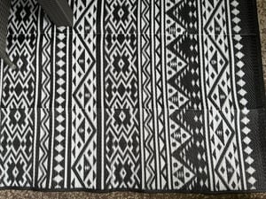 EVOCAMP Outdoor Teppich 250x400 cm, Kunststoffteppich, wetterfest für Terrasse, grau-weiß Kunden-Foto 8