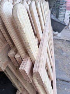 Panele ogrodzeniowe 200x90 modrzew syberyjski 10 sztuk Prosty wzór Zdjęcie produktu od klienta nr 2