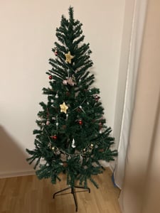Weihnachtsbaum Kunstbaum Tannenbaum 180cm mit ca.650 Spitzen Dekobaum Weihnachtsdeko Grün Kunden-Foto 10