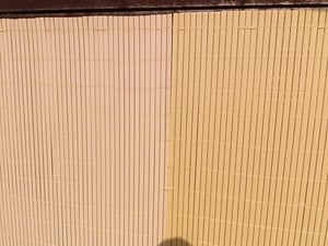 UISEBRT Sichtschutzmatte PVC Sichtschutzzaun Bambus Windschutz fur Garten Balkon und Terrasse 180x500cm Stabile W-Form Kunden-Foto 2