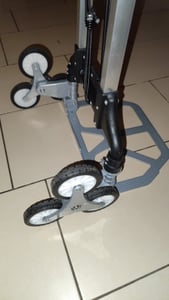 Jopassy Treppensackkarre klappbar Gegenstände Treppenkarre Stapelkarre Treppen Sackkarre Transportkarre Treppensteiger für Umzug und schwere bis 75kg Alu Kunden-Foto 3