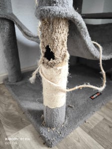 Feandrea XXL Kratzbaum, 199 cm, mehrstufig, mit Sisalstämmen, beige Kunden-Foto 54