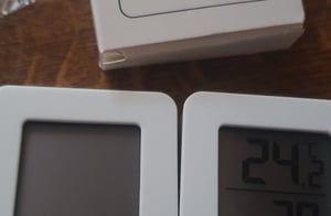 5 Stück Thermometer für Innenräume, Raumthermometer Digital Innen, LCD Intelligentes Hygrometer Kunden-Foto 8