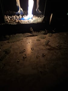 Fiérza Tischkamin XXL, Tischfeuer Komplettset, 46CM, inkl. Dekosteine, Bioethanol Kamin für Indoor & Outdoor, Wärmendes Balkonfeuer Kunden-Foto 3