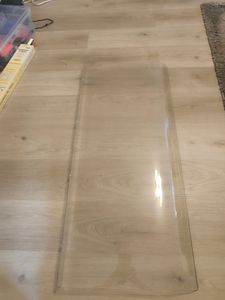 UISEBRT strieška na vchodové dvere 50×240 cm priehľadná - vchodová strieška z číreho PET, odolná proti poveternostným vplyvom s UV ochranou, jednoduchá inštalácia na balkón, okno alebo terasu Fotografia od zákazníka č. 1