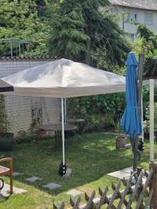 FCH Faltpavillon 2 x 2m Pavillon mit 4 Seitenwänden, Fenster, Festzelt mit UV-Schutz, mit 4 Seitenteilen, Gartenzelt, Festzelt Kunden-Foto 29