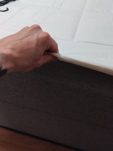 Ergonomischer Topper gegen Rückenschmerzen, Hochwertige Polyester Matratzenauflage 2 cm Höhe - TOPKNER 90x190 Kunden-Foto 1