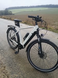 Prophete Entdecker 5.0 Herren Trekking E-Bike 28" – AEG 250W Mittelmotor, 220 km Reichweite, Shimano Deore 10-Gang, Hydraulische Scheibenbremsen, Integrierter Li-Ion Akku, Grau/Schwarz Kunden-Foto 1