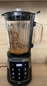 Olvy Blender Pro kielichowy, szklany dzbanek 1,5 l, kubek Tritan 600 ml, ekran dotykowy, Pulse, Auto-Clean, smoothie maker i ice crusher Zdjęcie produktu od klienta nr 18