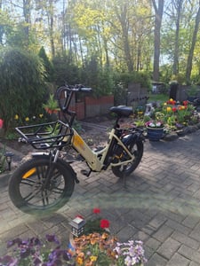 20.8Ah 20 Zoll ebike E-Bike City E-Bikes & E-Hollandräder Elektrofahrrad Tire für Schnee, Stadt, Strand 90KM Reichweite & 150KG Belastung E-Klapprad Kunden-Foto 1