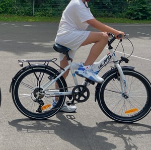 VANKEL 24 Zoll Mountainbike Kinder & Jugendliche – Gelb, 6-Gang, hydraulische Scheibenbremsen, Federgabel Kunden-Foto 3