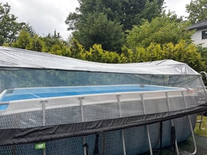 EXIT Pool Überdachung ECO ø244cm, Pool Dome, Universal, Pool-Zubehör, Wetterfest Kunden-Foto 1
