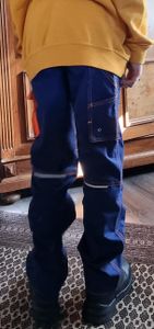 Planam Junior Bundhose marine/orange 158/164 Photo du client 1