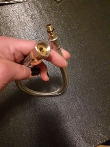 tecuro Sanitärarmaturen Anschlussschlauch M12x1 kurz - 3/8 ÜWM x 350 mm - KTW-A- DVGW Kunden-Foto 1