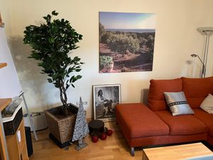 GOPLUS 180 cm Ficusbaum mit Topf, Kunstpflanze mit 1008 Blättern und Echtholzstamm, Dekopflanze, Polyester und Holz, inkl. Topfabdeckung Kunden-Foto 1