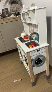 XXL-Holzküche für Kinder – mit LED, Zubehör & interaktiven Elementen Kunden-Foto 9