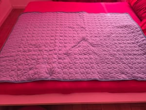 Hundematte Kühlmatte,Rutschfest Haustier Kühlmatte für Hunde,Kühlmatte für Katzen,Haustier Kühlbett für den Innen- und Außenbereich 50 x 60 Kunden-Foto 6