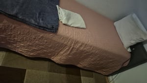 VASAGLE Einzelbettgestell, Bett, 90 x 200 cm, Metallbett, Bettrahmen, Unterbettaufbewahrung, modern, Gästebett Kunden-Foto 2