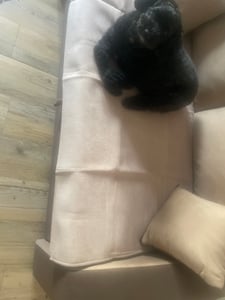 Heikoeco® Sofa Überzug, Weicher L Form Sofabezug, 90*160 Sofaüberwurf für 1/2/3/4 Sitzer, Rutschfester & kratzfester Couch Überzug, Moderne Sofadecke, Kunden-Foto 1