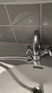 Waschbeckenbrause Spültischdusche Handbrause incl. Wandhalterung chrom Kunden-Foto 1