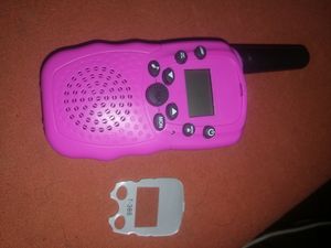 3er Pack Walkie Talkies, 22-Kanal-Funkgerät mit beleuchteter LCD-Taschenlampe, 3-Meilen-Reichweite für Kinder, Outdoor-Abenteuer, Camping, Wandern Kunden-Foto 1