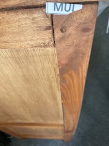ŠATNÍ DESKA 80x36cm (VxŠ) masiv | telefonní stolek | barva: 08 medová voskovaná Fotografie od zákazníka č. 3