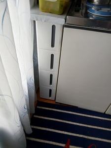 SONGMICS Küchenregal, Nischenregal, schmaler Rollwagen, 45 x 17 x 84 cm Kunden-Foto 2