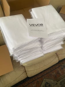 Vevor 6 X Okrągłe Obrusy 3048 Mm Czarne Poliestrowe Niegniecące Się Zestaw Zdjęcie produktu od klienta nr 3