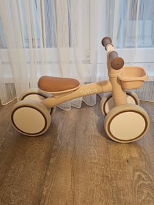 Kinder Laufrad Luna Beige mit Körbchen für 12-36 Monate, 28x57x39 cm Kunden-Foto 1