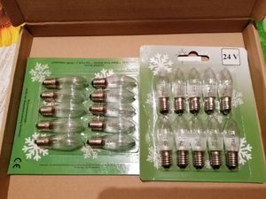 Erzgebirgslicht - AUSWAHL - 10x Topkerze Spitzkerze 24V 3W E10 für 10 Brennstellen Ersatzbirne Glühbirne Riffelkerze Glühlämpchen für Lichterketten und Schwibbogen (keine LED!) Kunden-Foto 1