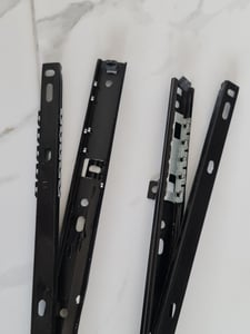 Moderner weißer Computertisch mit Schublade Kunden-Foto 2
