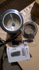 Aigostar - Elektrische Kaffeemühle Mahlgrad Einstellbar, Caffe Grinder Mixer Mühle Zerkleinerer für Kaffeebohne Leinsamen Nuss Gewürze Getreide, 200W Kunden-Foto 4