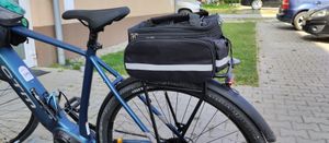 Borsa per il sellino posteriore della bicicletta Borsa multifunzionale per la bicicletta Borsa impermeabile per il portapacchi della bicicletta MTB con copertura antipioggia Foto del cliente 1