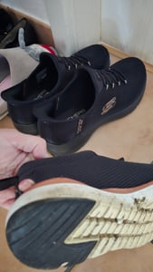 Skechers Damen Slipper SUMMITS schwarz Größe EUR 37,5 Kunden-Foto 2